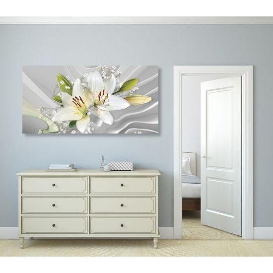 Kép egyedi fehér liliom