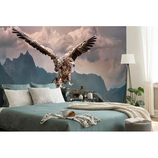 Öntapadó fotótapéta falikép lenyűgöző sas a hegyek felett