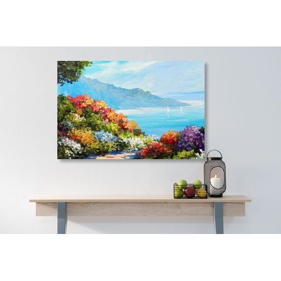 Kép zeg-zug tengerre való kilátással