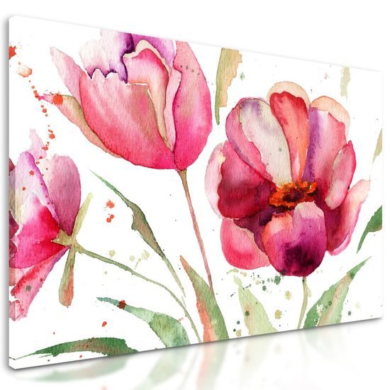 Kép festett tulipánok