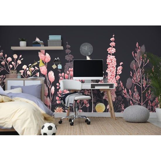 Öntapadó tapéta rózsaszín különböző fű