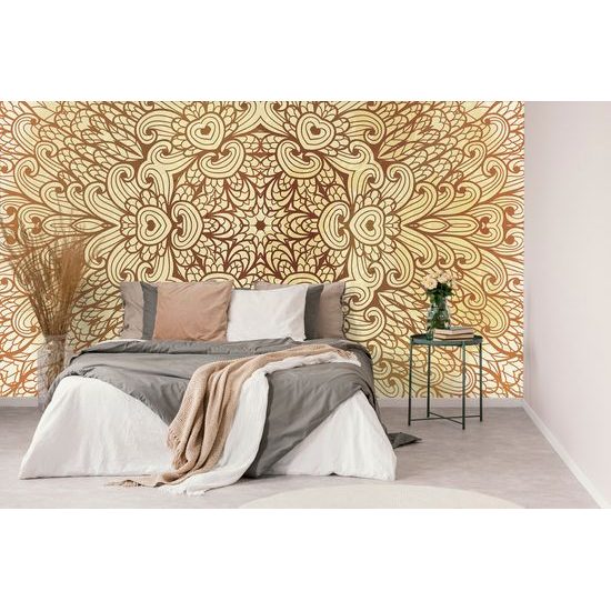 Öntapadó tapéta arany etnikai mandala