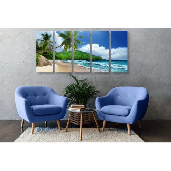 5 részes kép csodálatos Seychelle-szigetek