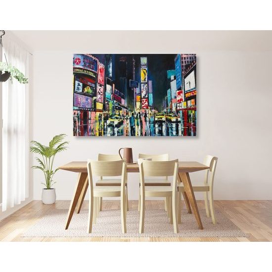 Kép New York forgalmas utcája
