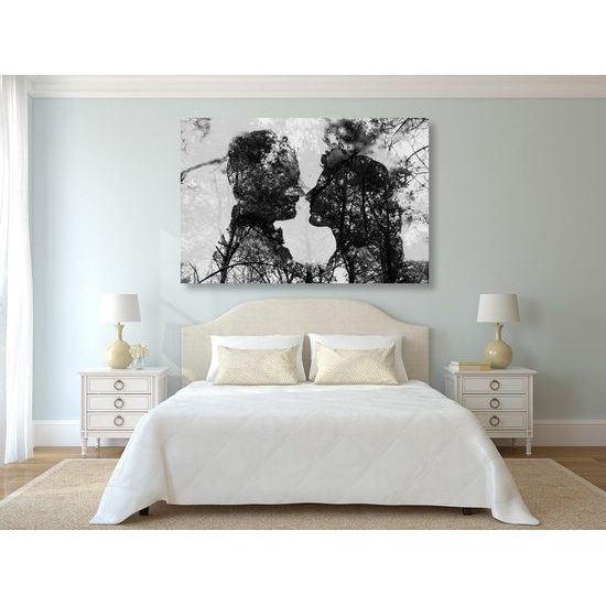 Kép szeretet igazi ereje fekete-fehér kivitelben