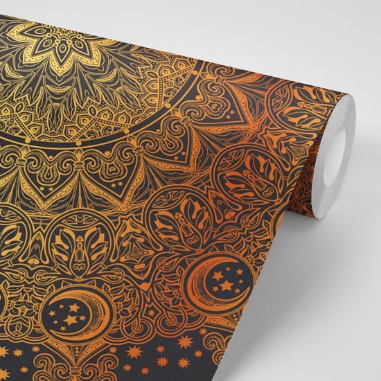 Öntapadó tapéta ősi arany Mandala