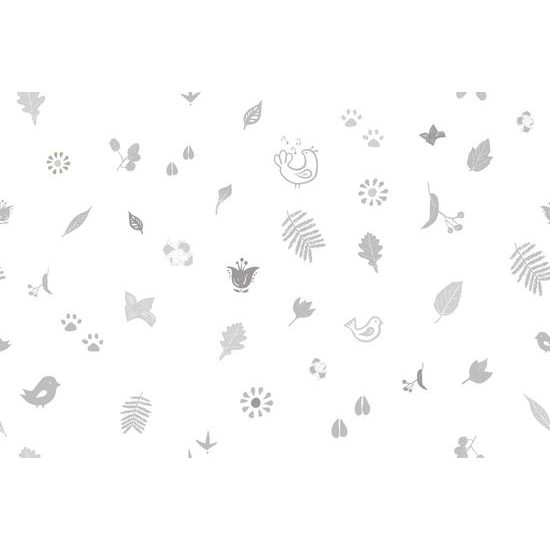 Tapéta folklór motívum fehér változatban