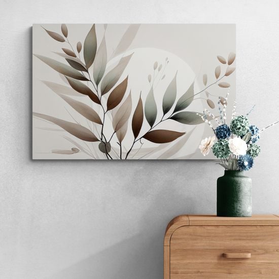 Kép minimalista levelek boho dizájnban