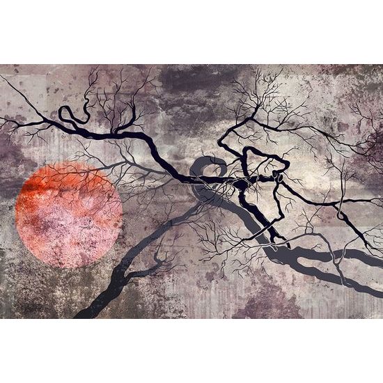 Szokatlan öntapadó tapéta kitalált fák