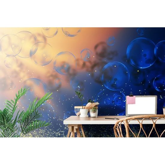 Egyedi öntapadó tapéta repülő buborékok