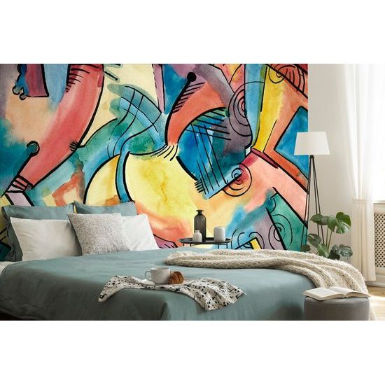 Az absztrakt művészet egyedisége öntapadó tapéta