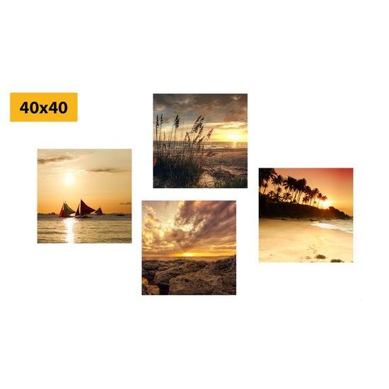 Képszett mágikus naplementék