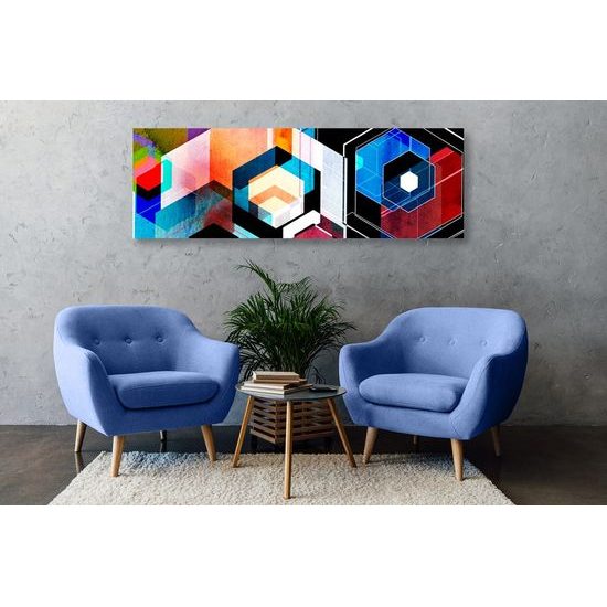 Kép alakzatok egyedi futurisztikus absztrakciója