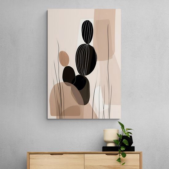 Kép absztrakt botanikus alakzatok kaktusz