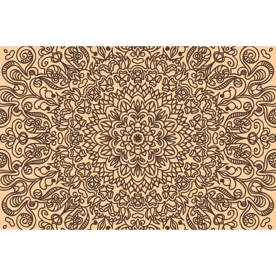 Tapéta Mandala virágos stílusában