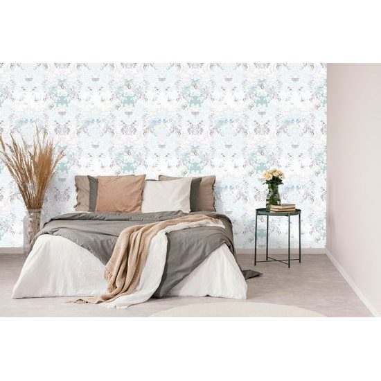 Öntapadó tapéta festett virágok finom kivitelben