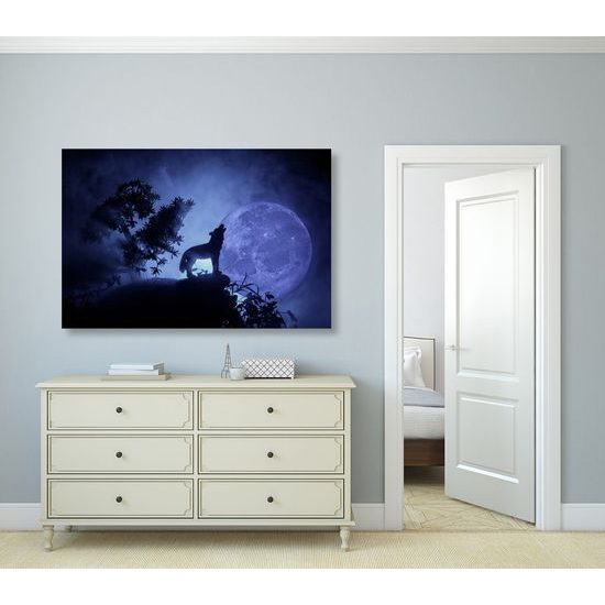 Kép farkasüvöltés teliholdkor