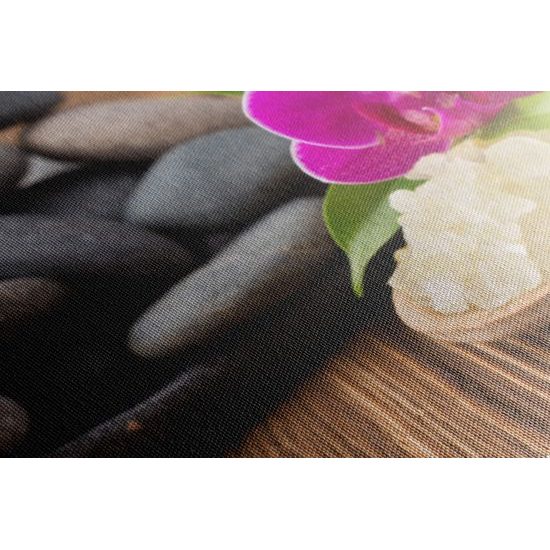 Kép tengeri só és Zen kövek