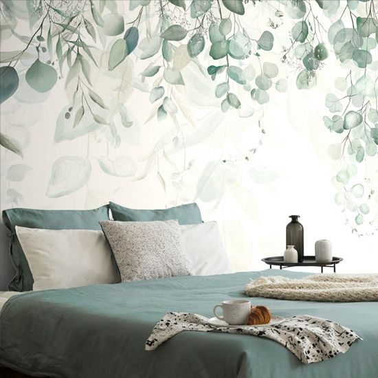 Öntapadó fotótapéta pompás zöld levelek