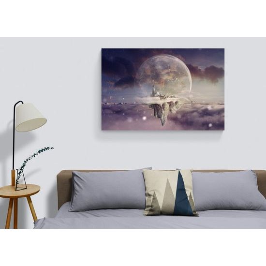 Kép elvarázsolt táj a hógömbben