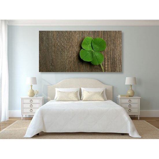 Kép szerencsehozó zöld négylevelű lóhere