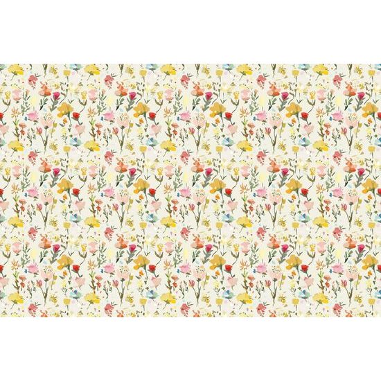 Tapéta absztrakt sárga virágok