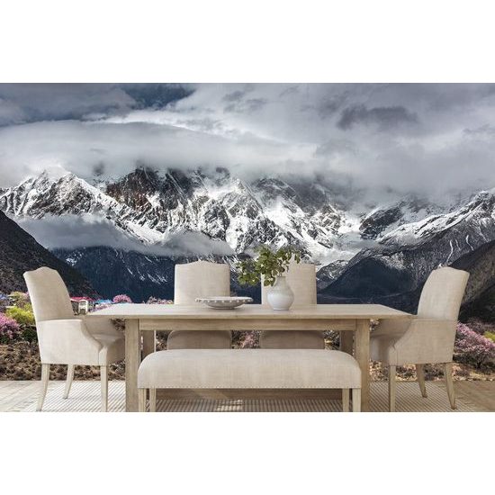 Fotótapéta kilátás nyílik a fenséges hegyekre