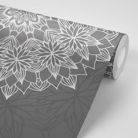 Öntapadó tapéta művészi absztrakció virág motívummal