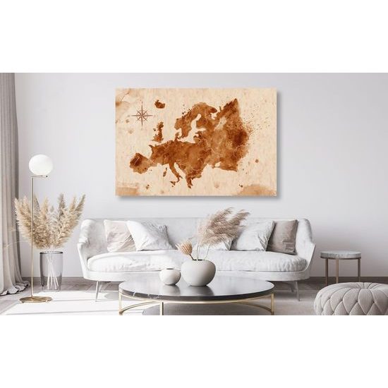 Parafa kép Európa térképe retro hangulattal