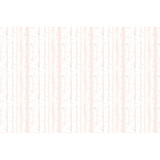 Öntapadó tapéta fenséges fák egy romantikus rózsaszín háttéren