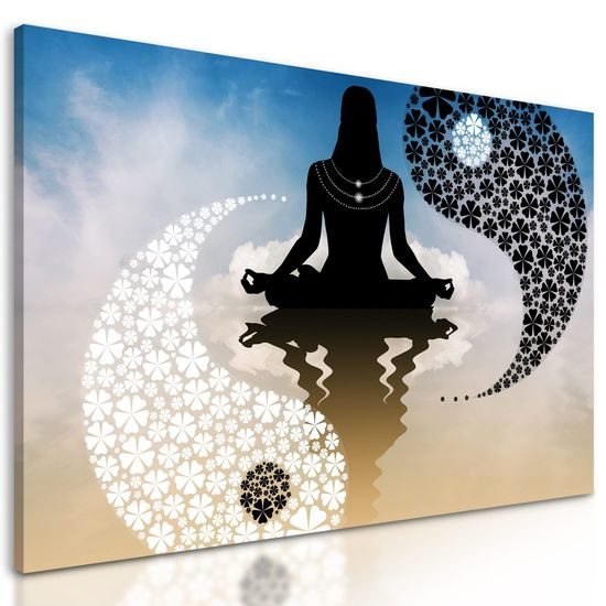 Kép jóga jin és jang ölelésében