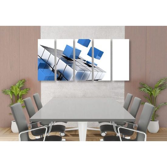 5 részes kép érdekes kocka