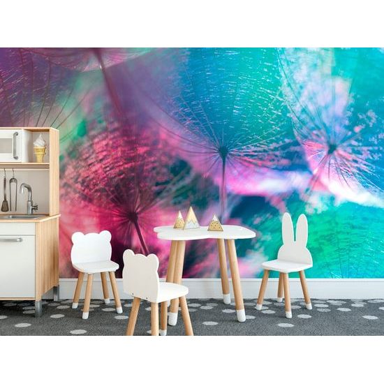 Pasztell színű pitypangmagos öntapadó tapéta