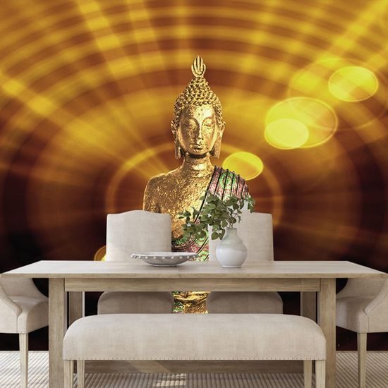 Tapéta Buddha szobor világos háttérrel