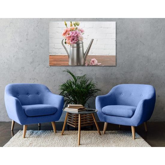 Kép virágok és kanna vintage kivitelben