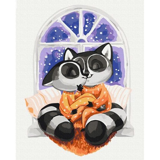 Festés számok szerint gyerekeknek mosómedvék szeretete