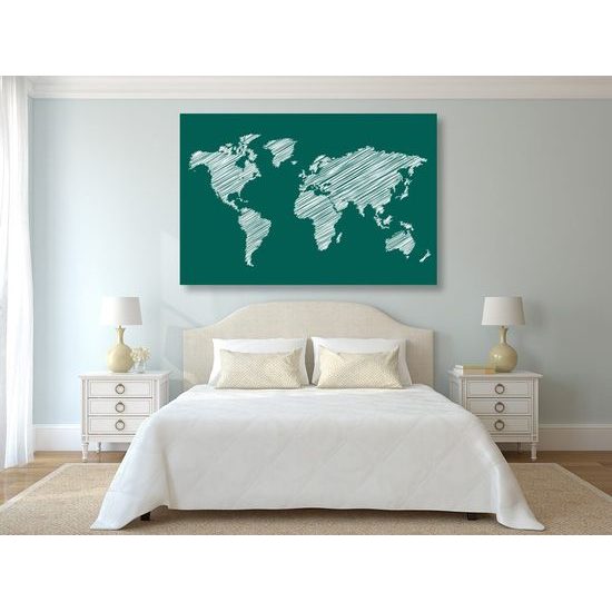 Parafa kép kikelt zöld térkép