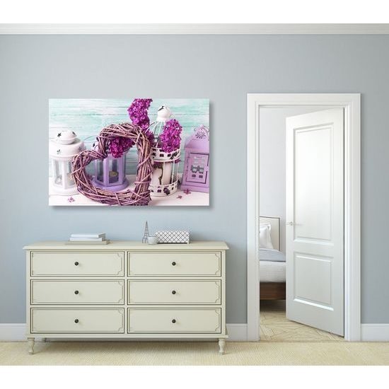 Kép vintage csendélet lila árnyalatban