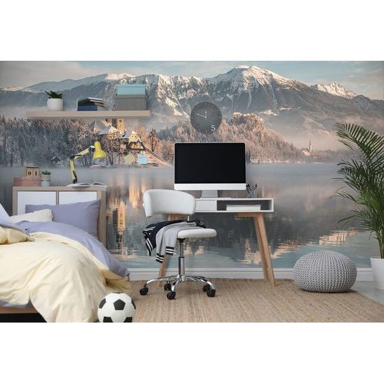 Öntapadó fotótapéta egy templom Bledben, Szlovéniában