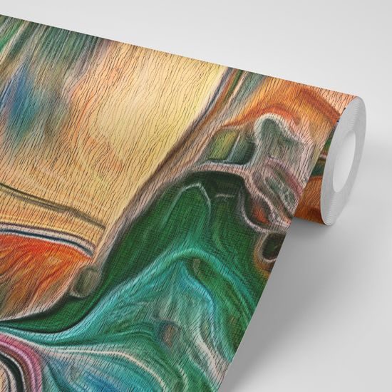 Pszichedelikus absztrakciós öntapadó tapéta