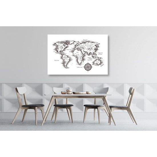 Parafa kép egy gyönyörű térképet művészi változatban