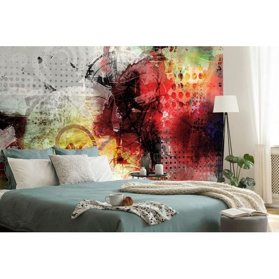 Öntapadó tapéta a formák stílusos keveréke