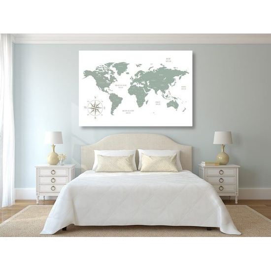 Parafakép decens térkép zöld színben