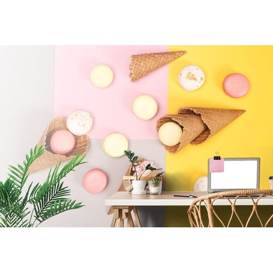 Fotótapéta macaroons tőcsérben