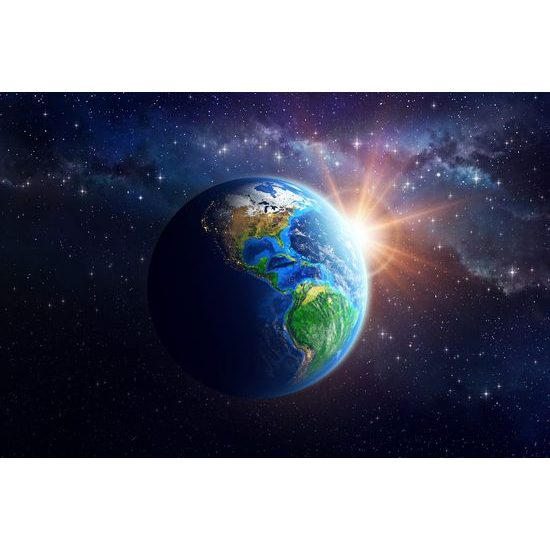 Öntapadó fotótapéta Föld a végtelen univerzum közepén