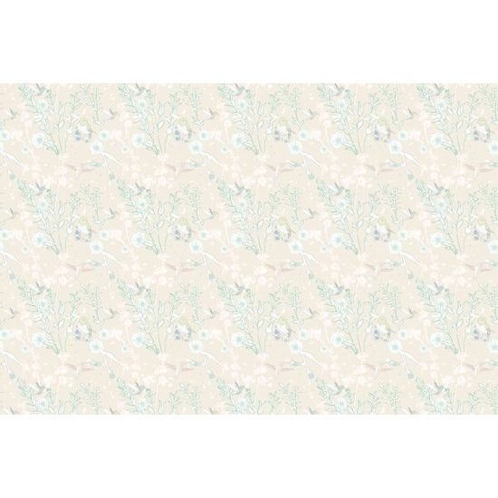 Tapéta virágzó rét tele madarakkal