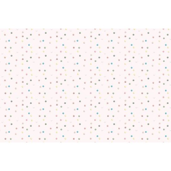 Öntapadó tapéta kis aranyos színes golyók