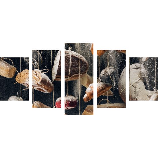 5 részes kép lógó pékáru