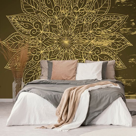 Arany mandala szerkezete öntapadó tapéta