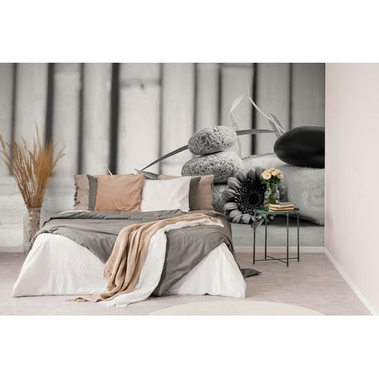 Gyönyörű csendélet öntapadó fotótapéta fekete-fehérben